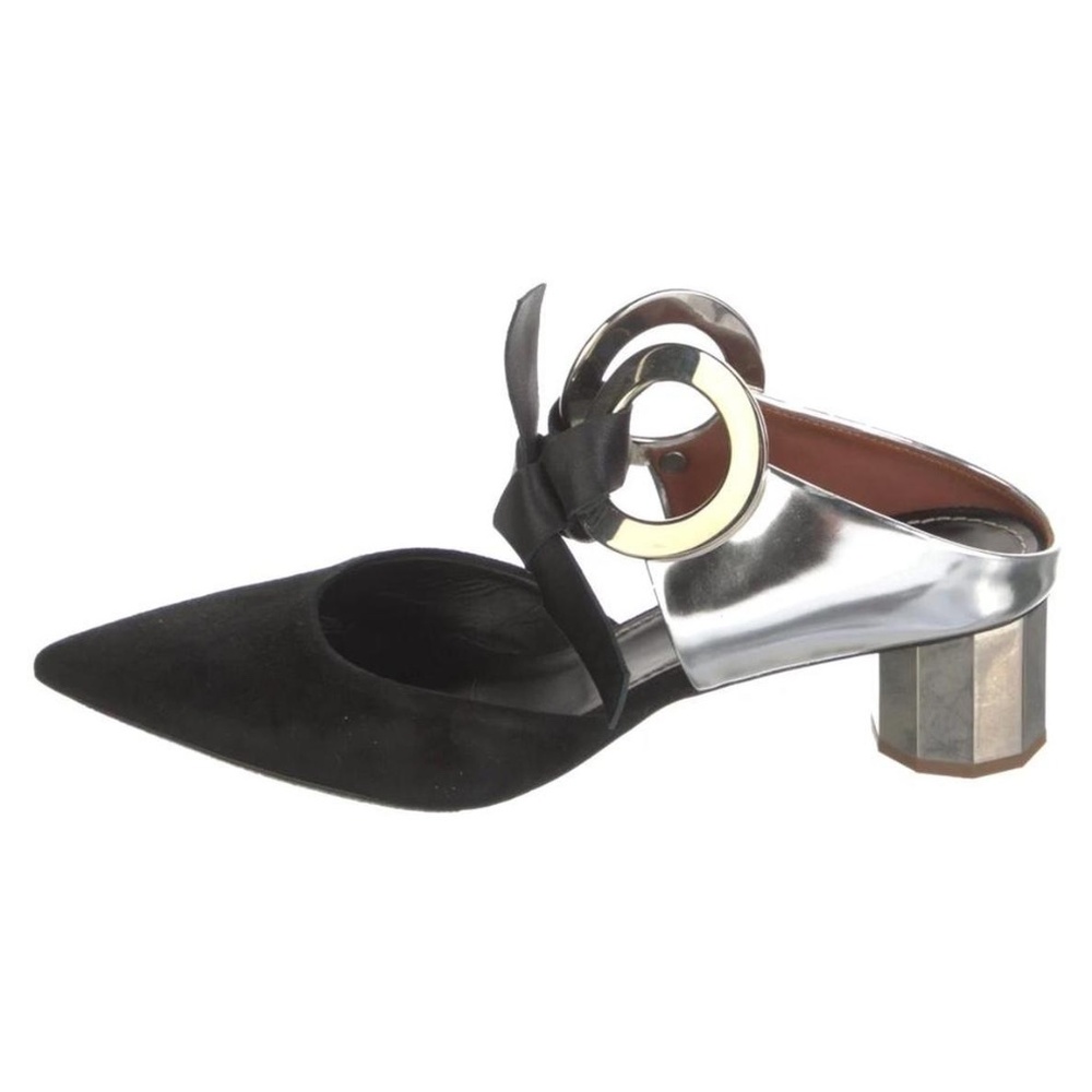 Proenza Schouler - Grommet Block Heel Mules black suede - size 37